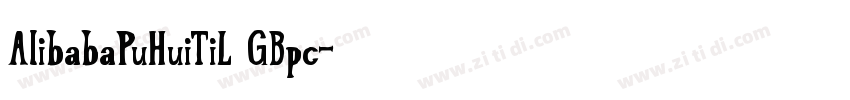 AlibabaPuHuiTiL GBpc字体转换